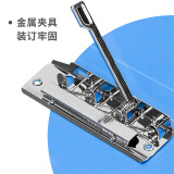 得力(deli)A4金属双强力夹硬文件夹5302蓝色