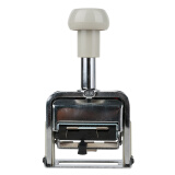 得力（deli） 自动号码机 打码机编号打号器页码机12位日期可调数字印章 12位号码机-7512