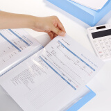 齐心(COMIX)PF60AK(蓝色)资料册60袋A4