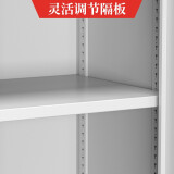 文件柜铁皮柜办公室资料柜财务档案柜玻璃书籍柜钢制储物柜带锁