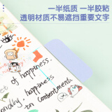 得力（deli）50枚大号索引贴标签贴45*28mm21537