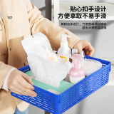 得力（deli）得力A4文件篮/公文篮/票据篮文件筐文件架收纳盒财务凭证发票单据发票 324*240*85mm/929无盖蓝色