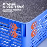 得力（deli）得力A4文件篮/公文篮/票据篮文件筐文件架收纳盒财务凭证发票单据发票 324*240*85mm/929无盖蓝色