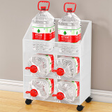 桌下网状收纳架 三层黑色大号移动款