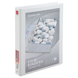 齐心 白色D型加插封面文件夹A0214/1.5寸4孔（容纸量250张）