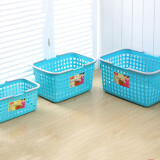 购物篮 塑料手提篮 小号蓝色