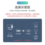 毕亚兹 HDMI转VGA线转换器ZH62