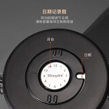 304不锈钢咖啡豆储存罐 单项排气可设日期-黑色带勺1.8L（约装750g）