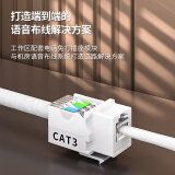 安普康 电话水晶头2芯 6P2C 15U/50个 