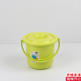 加厚带盖塑料水桶5.5L带盖水桶【颜色随机】