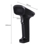 得力（deli）一维码扫描枪条码扫码枪扫描器超市/收银扫描枪 14882Z一维码 黑色【有线/红光】