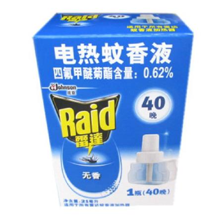 雷达(Raid)379486电蚊香替换液40晚无香