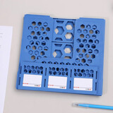 晨光（M&G）文具加厚多层四联文件架办公文件资料收纳立式文件栏 ADM95081【三联】蓝色