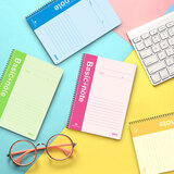 得力（deli）7682 螺旋装订本 A5/50页 1本装 颜色随机