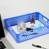 晨光（M&G）ADM95083 蜂窝形文件收纳筐 不带盖 A4 蓝色