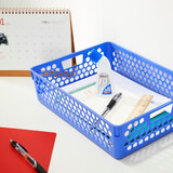 晨光（M&G）ADM95083 蜂窝形文件收纳筐 不带盖 A4 蓝色