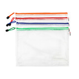 晨光（M&G）ADM94507 透明网格拉链袋|文件袋 B5 单个装