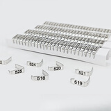 小鼠耳标号大鼠耳标夹标记编号单双面刻字老鼠耳标钳实验器材耳钉 双面101-200(100个/包)