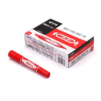 斑马(ZEBRA) 大麦奇MO-150-MC(红)双头(粗+细)油性记号笔