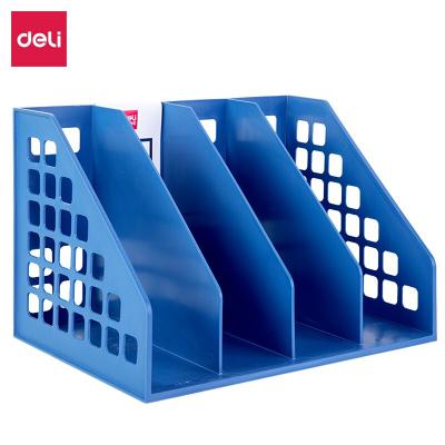 得力(deli) 9840四联一体文件框(蓝色)(个)